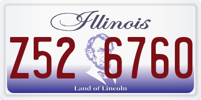 IL license plate Z526760