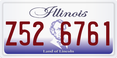 IL license plate Z526761