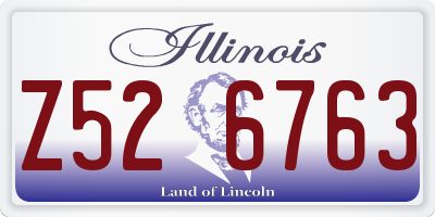 IL license plate Z526763