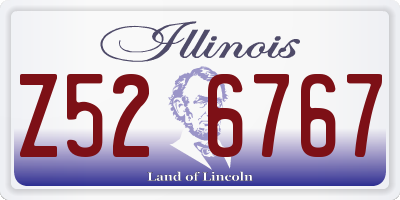 IL license plate Z526767