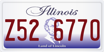 IL license plate Z526770
