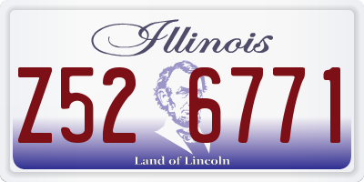 IL license plate Z526771
