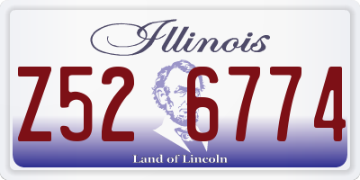 IL license plate Z526774
