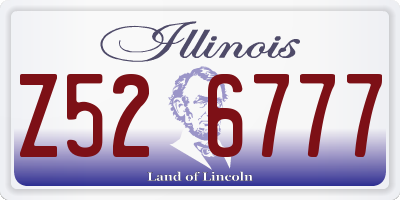 IL license plate Z526777
