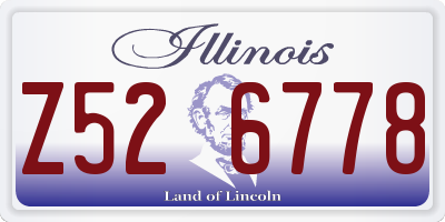 IL license plate Z526778