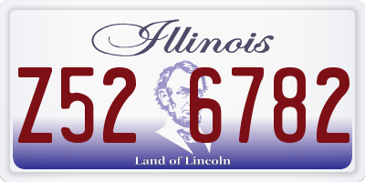 IL license plate Z526782