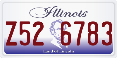 IL license plate Z526783