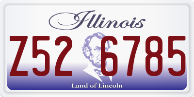 IL license plate Z526785