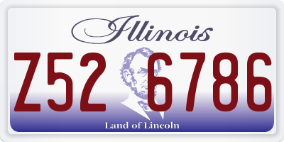 IL license plate Z526786