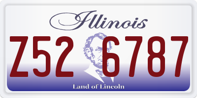 IL license plate Z526787