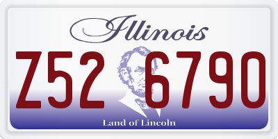 IL license plate Z526790