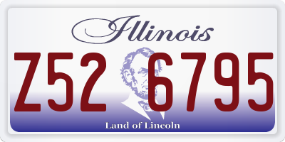 IL license plate Z526795