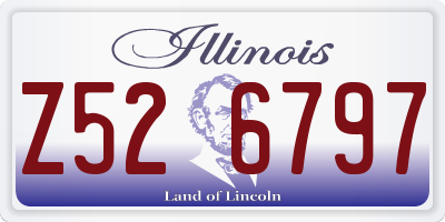IL license plate Z526797