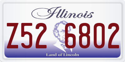 IL license plate Z526802