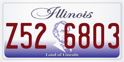 IL license plate Z526803