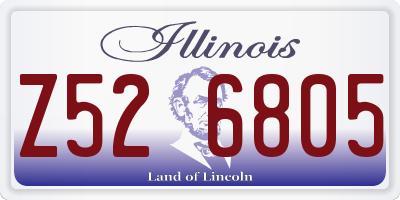 IL license plate Z526805