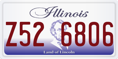 IL license plate Z526806
