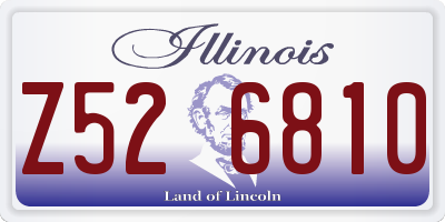 IL license plate Z526810