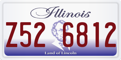 IL license plate Z526812