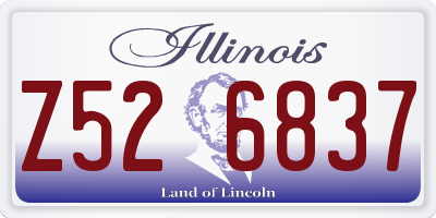 IL license plate Z526837