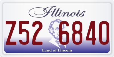 IL license plate Z526840