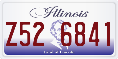IL license plate Z526841