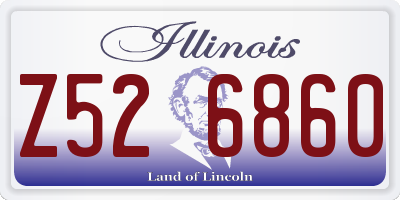 IL license plate Z526860