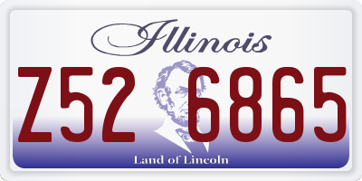 IL license plate Z526865