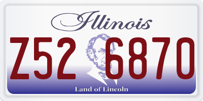 IL license plate Z526870