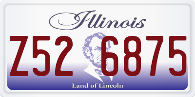 IL license plate Z526875