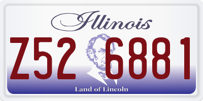IL license plate Z526881