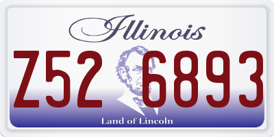 IL license plate Z526893