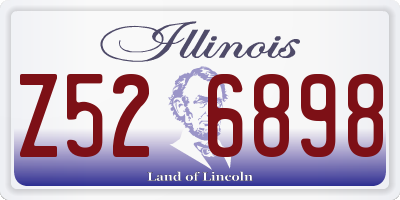 IL license plate Z526898
