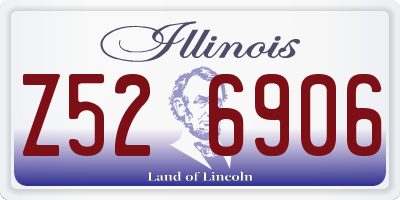 IL license plate Z526906