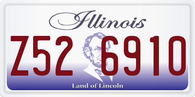 IL license plate Z526910