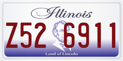 IL license plate Z526911