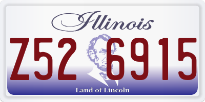 IL license plate Z526915