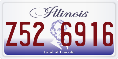 IL license plate Z526916