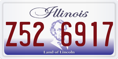 IL license plate Z526917