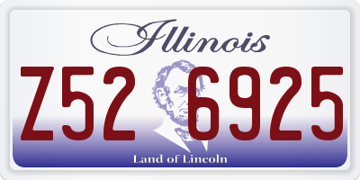IL license plate Z526925