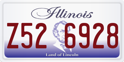 IL license plate Z526928