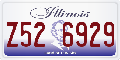 IL license plate Z526929