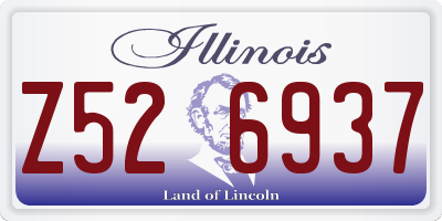 IL license plate Z526937