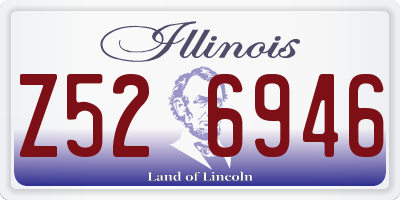 IL license plate Z526946