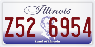 IL license plate Z526954