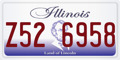 IL license plate Z526958