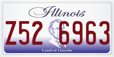 IL license plate Z526963