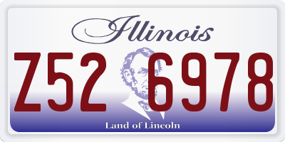 IL license plate Z526978