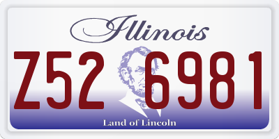 IL license plate Z526981