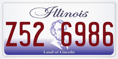 IL license plate Z526986
